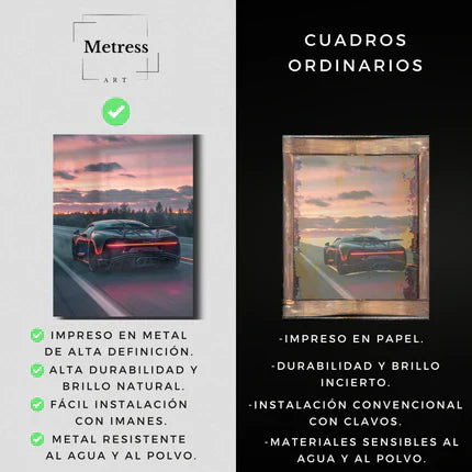 Arte Metálico Cuadro Lámina Aluminio Póster Decoración Ciudades Londres