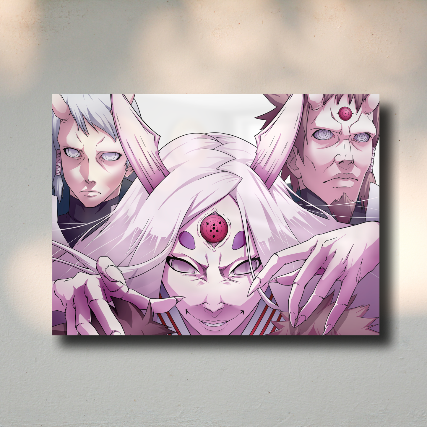 Arte Metálico Cuadro Lámina Aluminio Póster Decoración Anime Naruto Kaguya