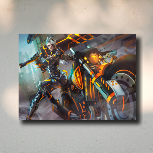 Arte Metálico Cuadro Lámina Aluminio Póster Decoración Videojuegos League of Legends