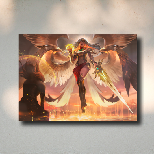 Arte Metálico Cuadro Lámina Aluminio Póster Decoración Videojuegos League of Legends