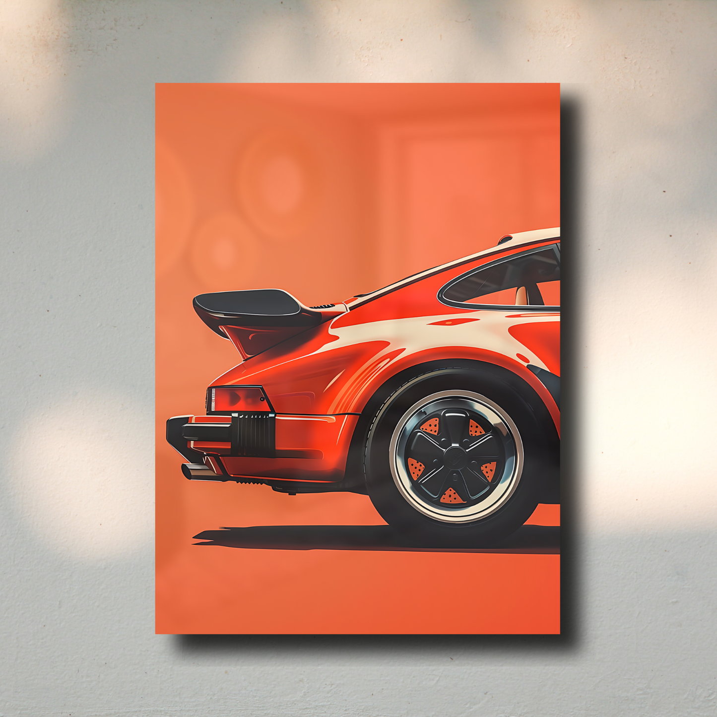 Arte Metálico Cuadro Lámina Aluminio Póster Decoración Autos Porshe