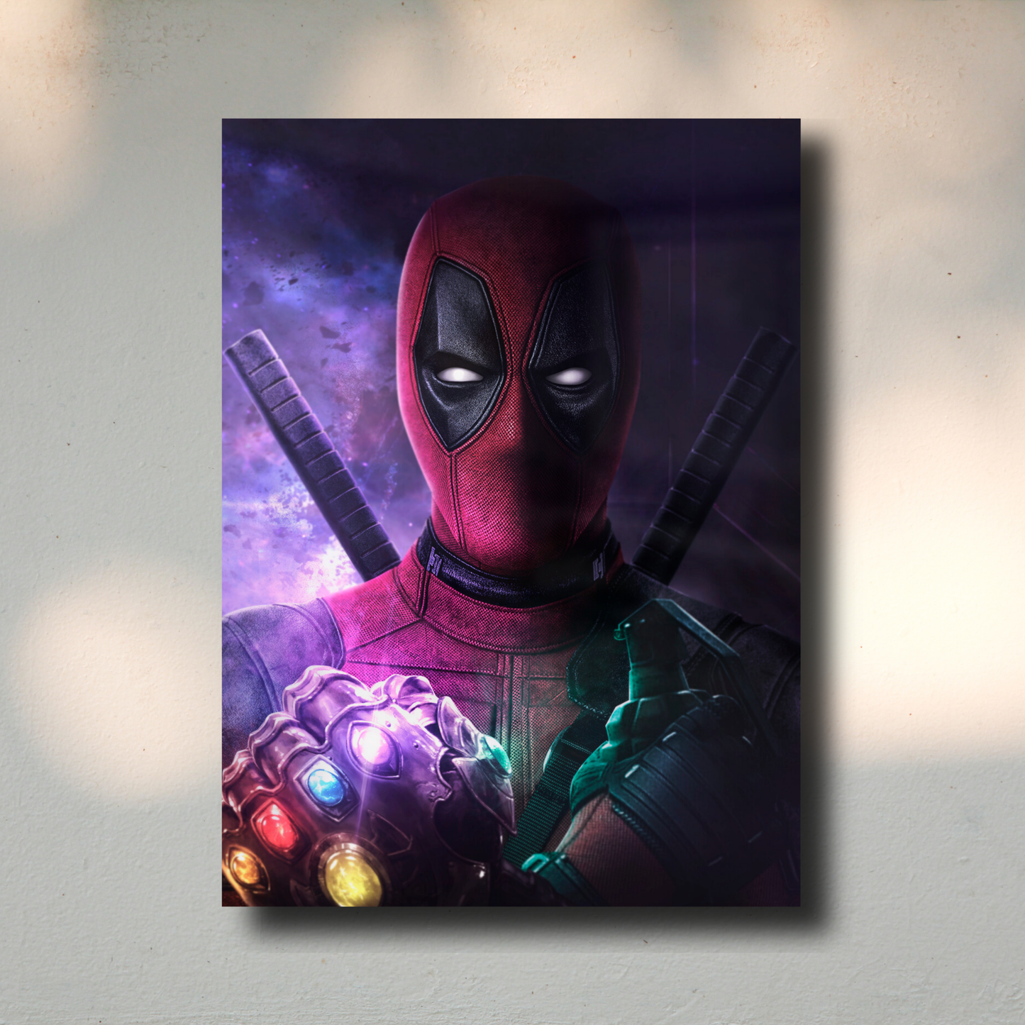 Arte Metálico Cuadro Lámina Aluminio Póster Decoración Marvel Deadpool