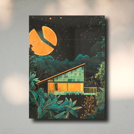 Arte Metálico Cuadro Lámina Aluminio Póster Decoración Astral Casa