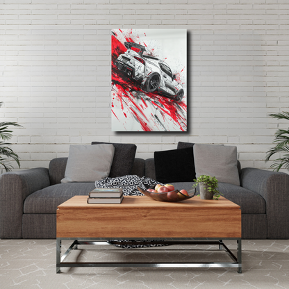 Arte Metálico Cuadro Lámina Aluminio Póster Decoración Autos Supra