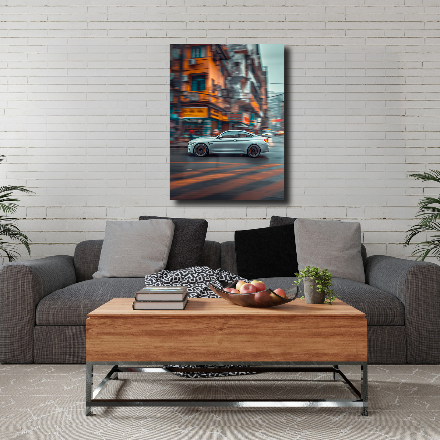 Arte Metálico Cuadro Lámina Aluminio Póster Decoración Autos BMW