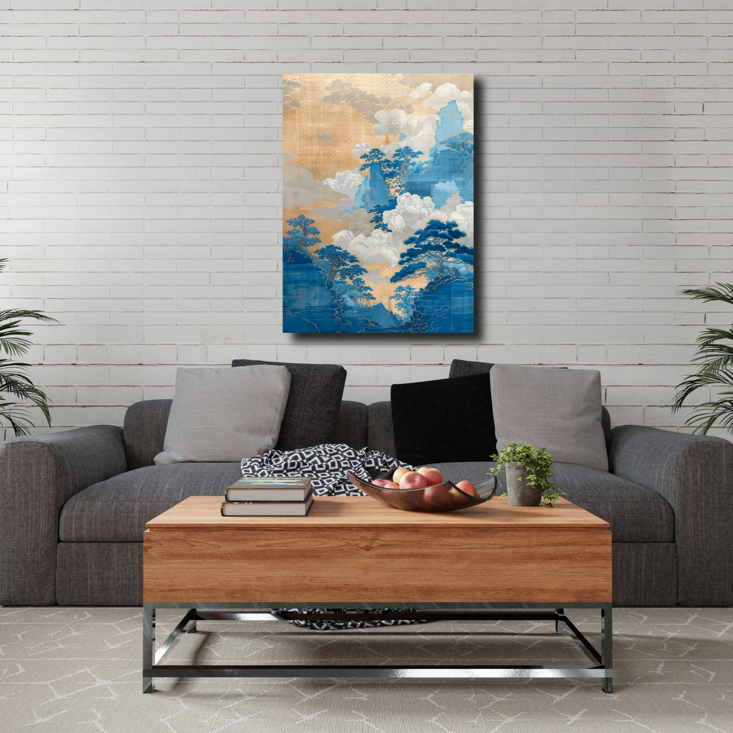 Arte Metálico Cuadro Lámina Aluminio Póster Decoración Asia Pintura