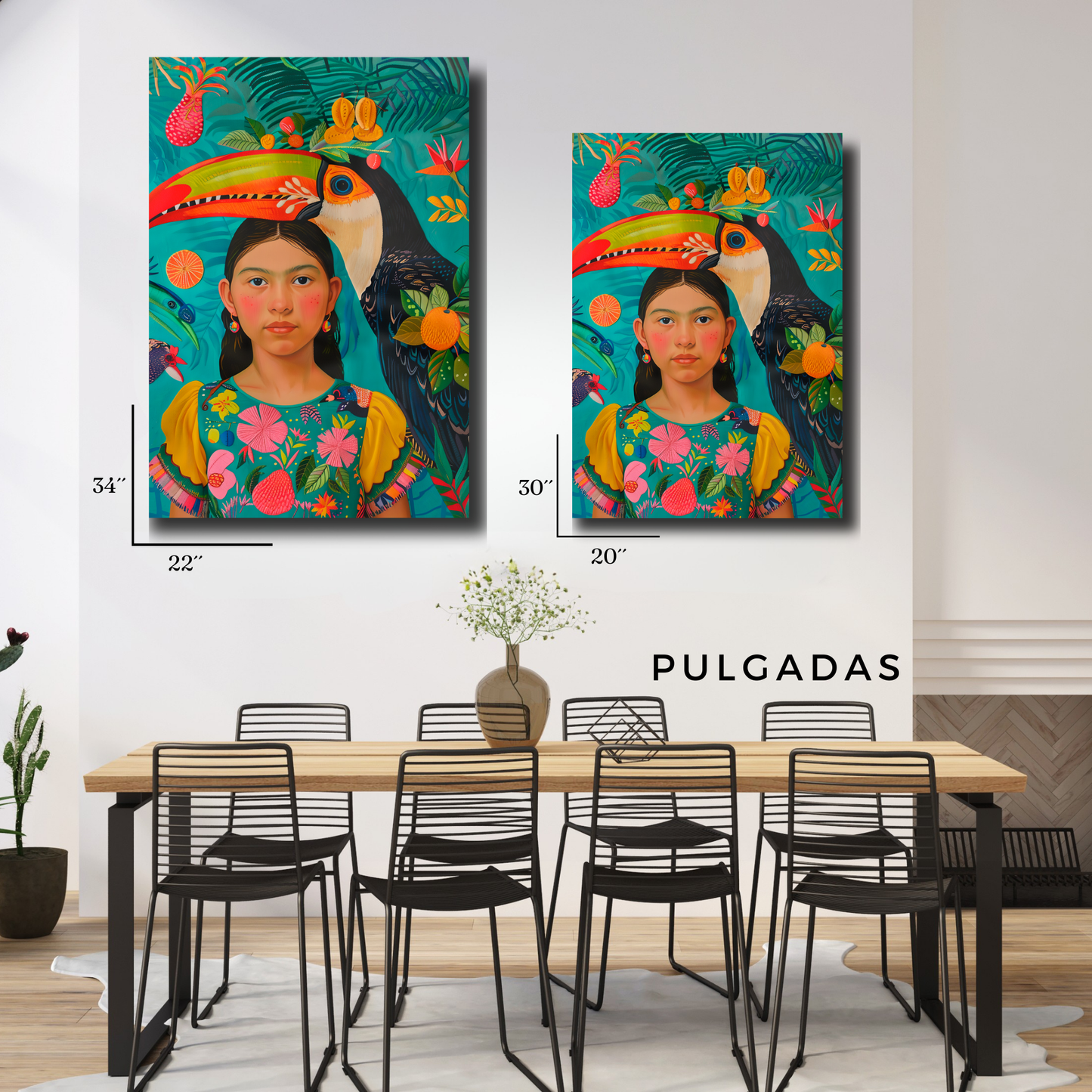 Arte Metálico Cuadro Lámina Aluminio Póster Decoración Arte Moderno