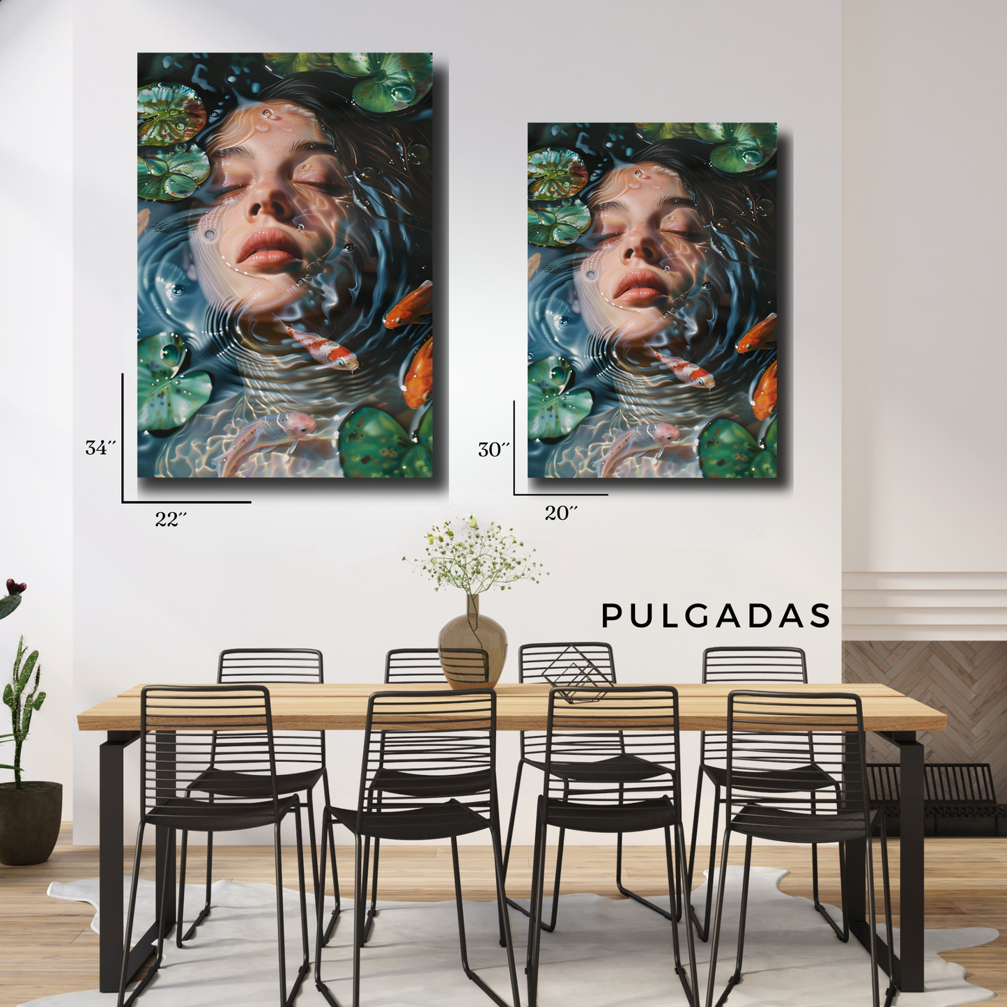 Arte Metálico Cuadro Lámina Aluminio Póster Decoración Arte Moderno