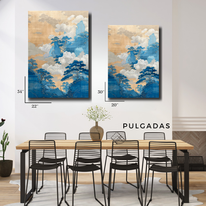 Arte Metálico Cuadro Lámina Aluminio Póster Decoración Asia Pintura