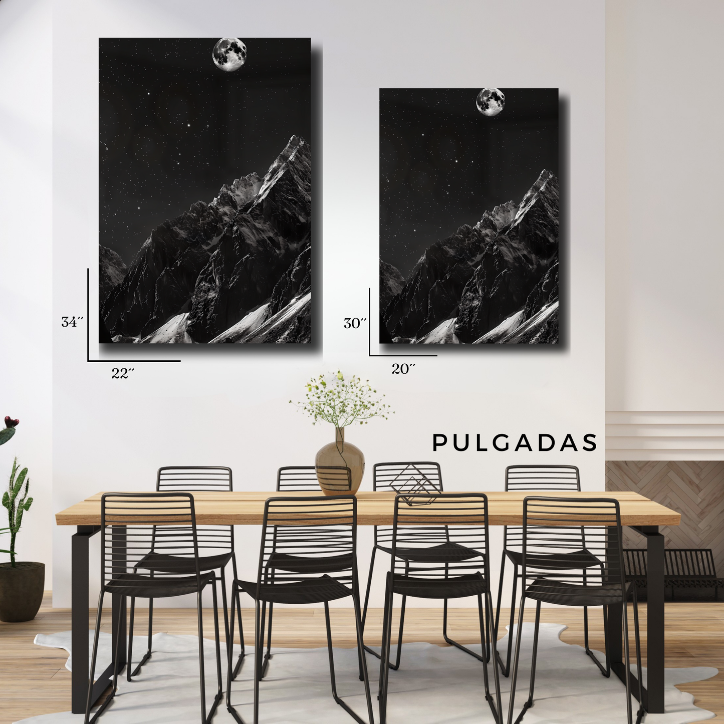 Arte Metálico Cuadro Lámina Aluminio Póster Decoración Arte Moderno