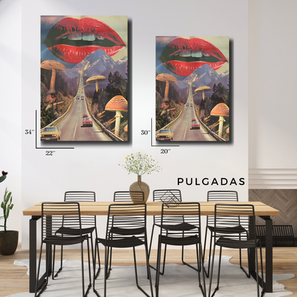 Arte Metálico Cuadro Lámina Aluminio Póster Decoración Astral Carretera