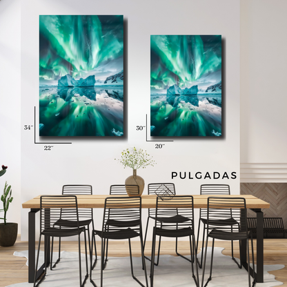 Arte Metálico Cuadro Lámina Aluminio Póster Decoración Paisaje