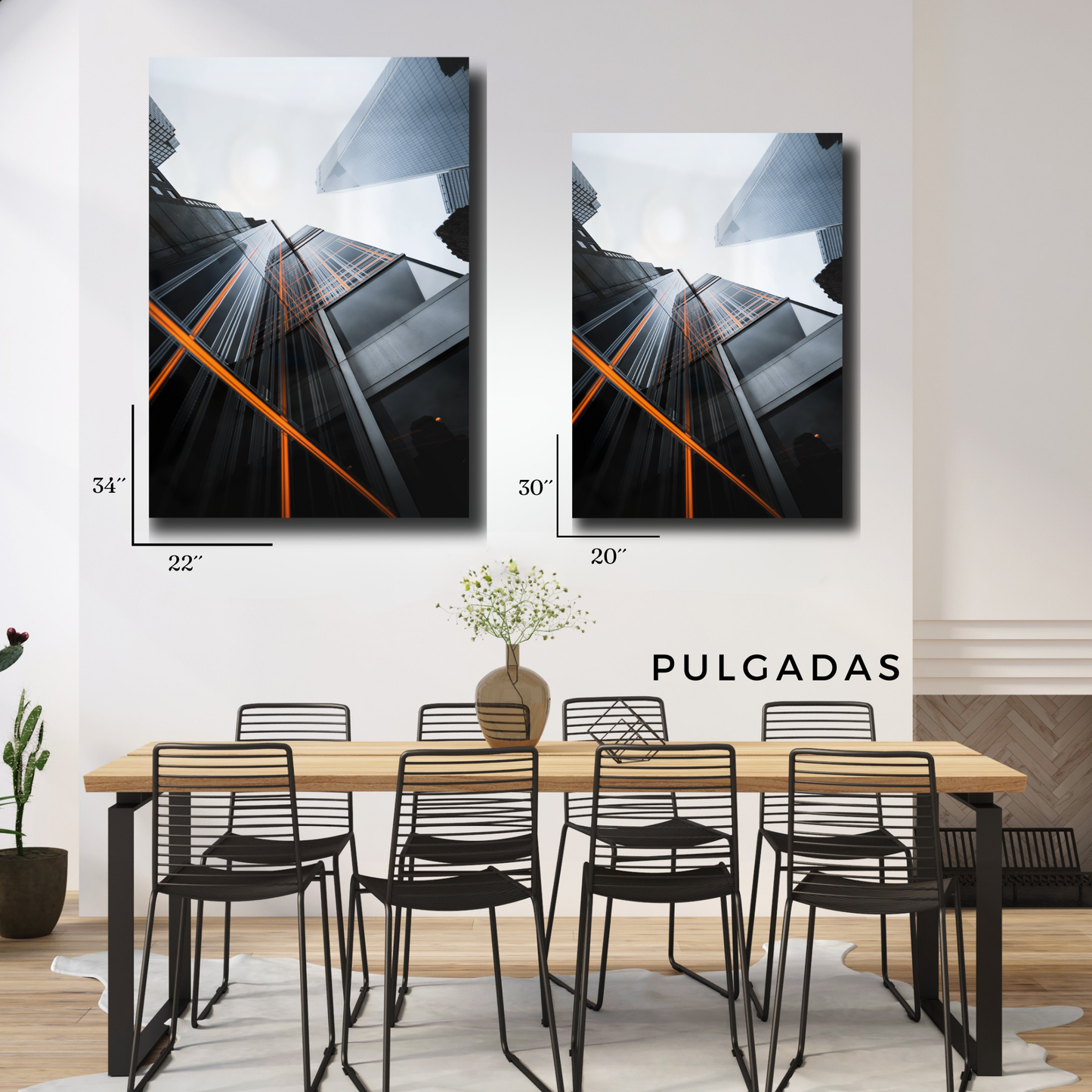 Arte Metálico Cuadro Lámina Aluminio Póster Decoración Estructuras