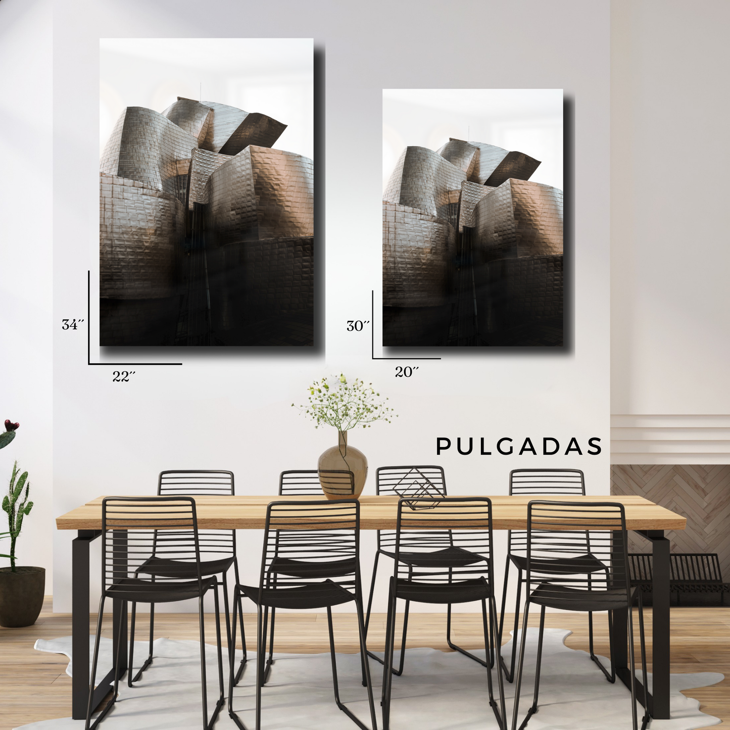 Arte Metálico Cuadro Lámina Aluminio Póster Decoración Estructuras