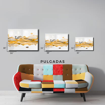 Arte Metálico Cuadro Lámina Aluminio Póster Decoración Paisajes