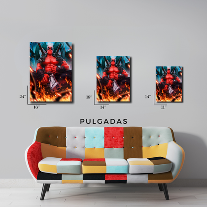 Arte Metálico Cuadro Lámina Aluminio Póster Decoración Marvel Deadpool