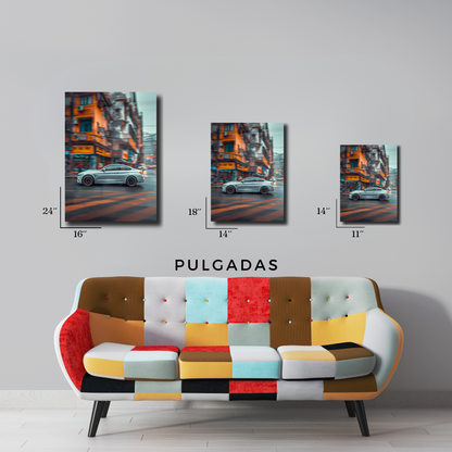 Arte Metálico Cuadro Lámina Aluminio Póster Decoración Autos BMW