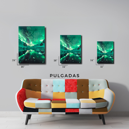 Arte Metálico Cuadro Lámina Aluminio Póster Decoración Paisaje