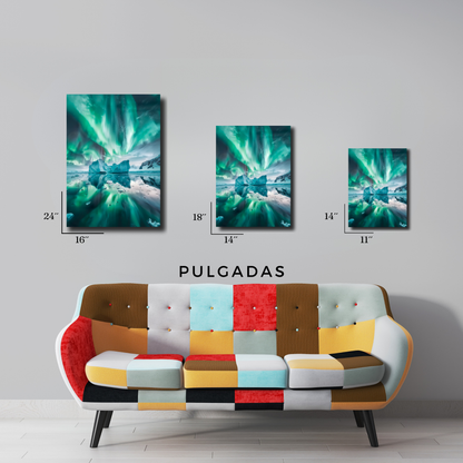 Arte Metálico Cuadro Lámina Aluminio Póster Decoración Paisaje